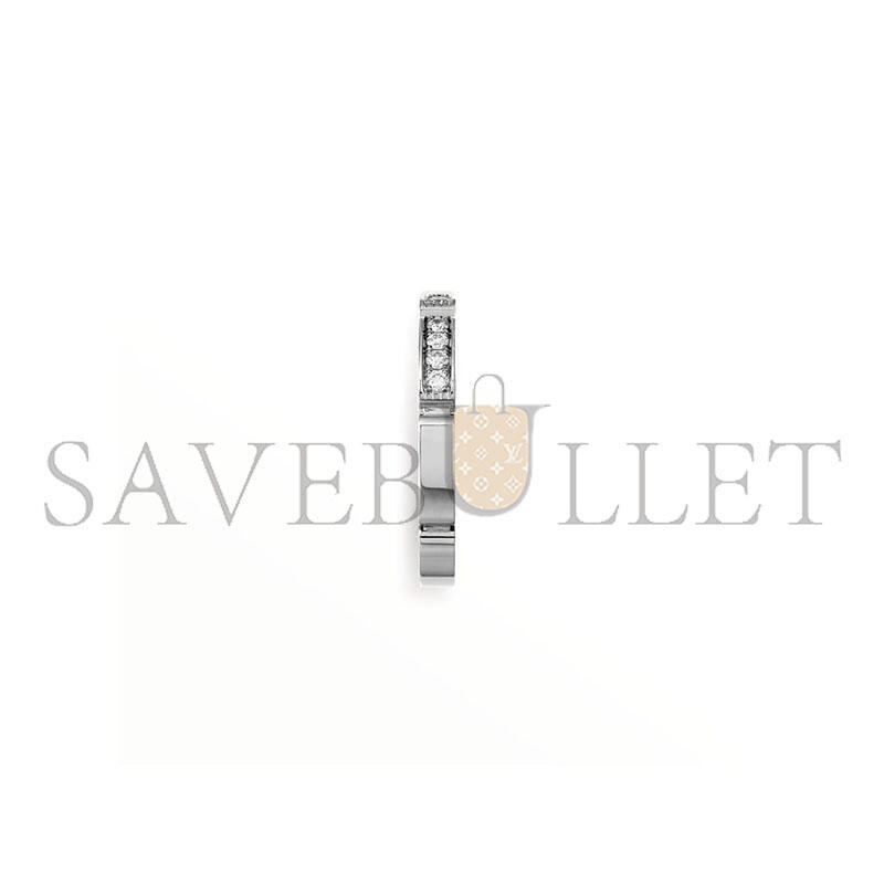 CARTIER MAILLON PANTHÈRE WEDDING BAND, HALF-PAVED B4221000